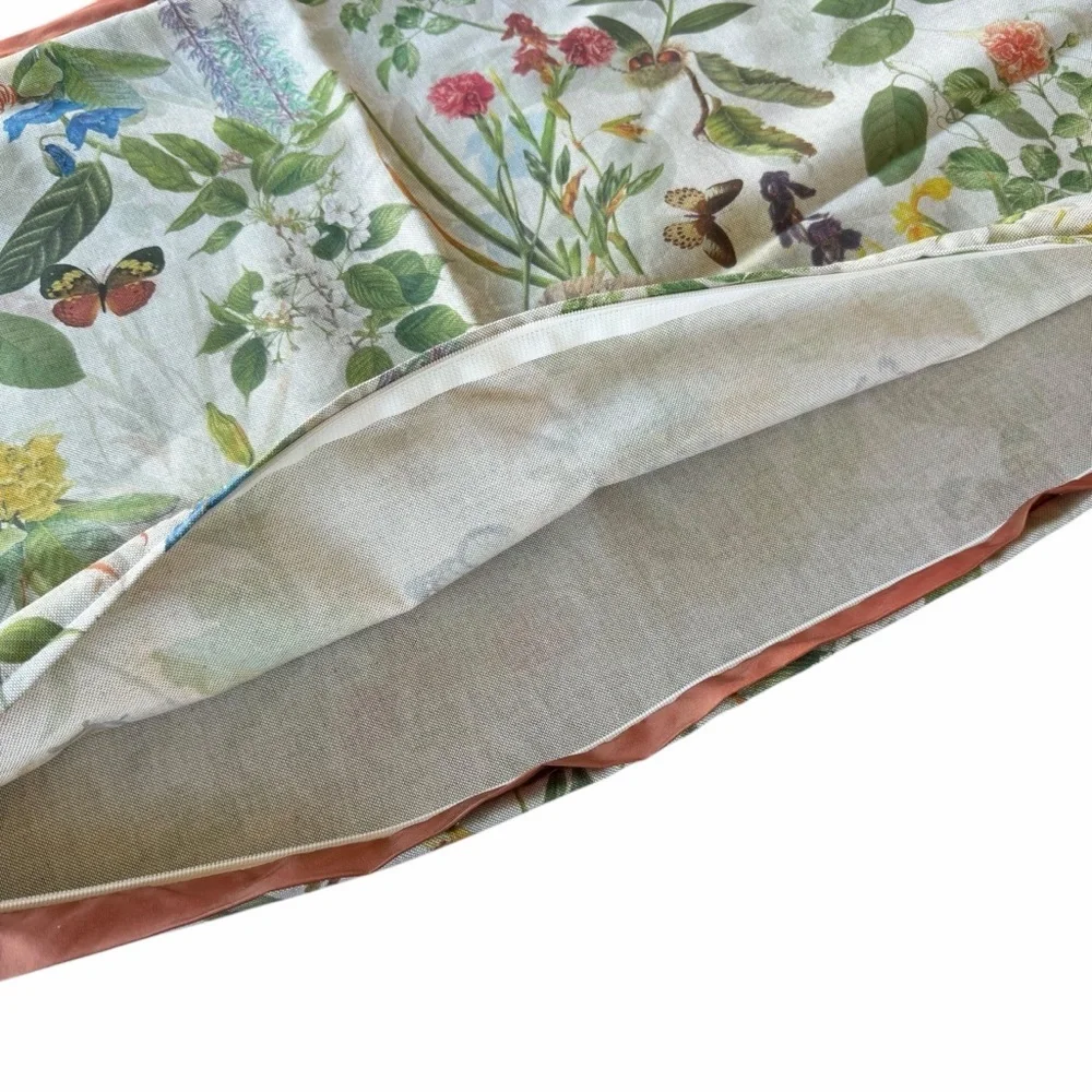 Clarke & Clarke Secret Garden Custom Decorative Pillow Cover Floral Butterflies